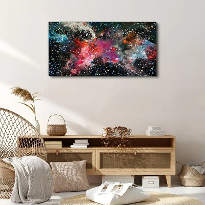 Foto op canvas Een kosmische explosie van kleuren