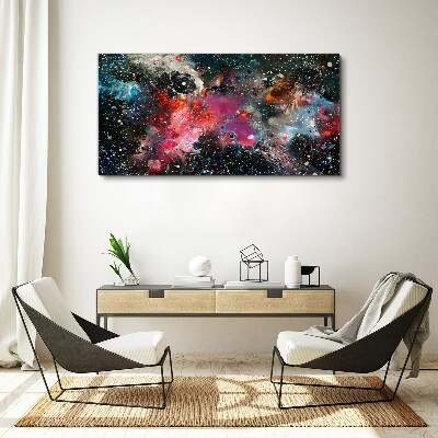 Foto op canvas Een kosmische explosie van kleuren