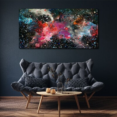 Foto op canvas Een kosmische explosie van kleuren