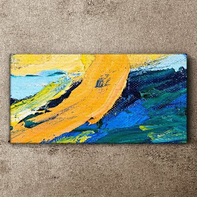 Foto op canvas Een golf van kleuren in beweging