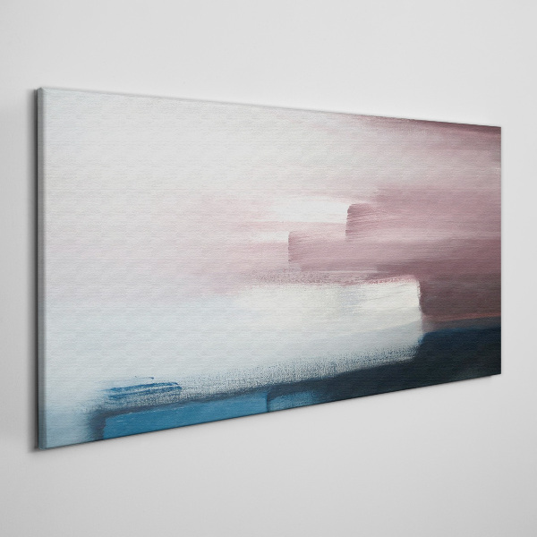 Canvas schilderij Abstract landschap in pasteltinten