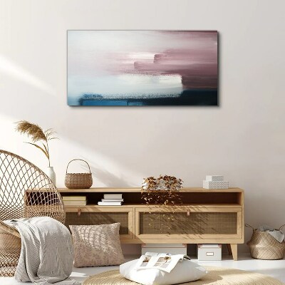 Canvas schilderij Abstract landschap in pasteltinten