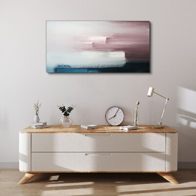 Canvas schilderij Abstract landschap in pasteltinten