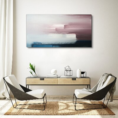 Canvas schilderij Abstract landschap in pasteltinten