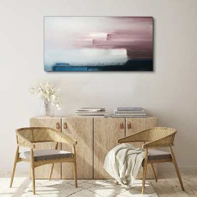 Canvas schilderij Abstract landschap in pasteltinten