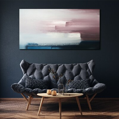 Canvas schilderij Abstract landschap in pasteltinten