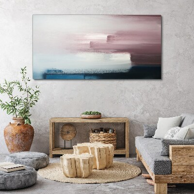 Canvas schilderij Abstract landschap in pasteltinten