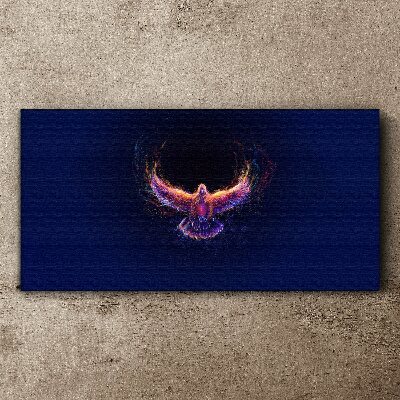 Schilderij op doek Vogel in brand