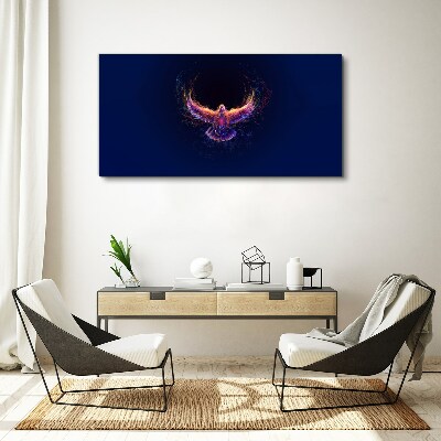 Schilderij op doek Vogel in brand