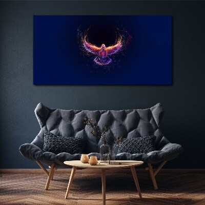 Schilderij op doek Vogel in brand