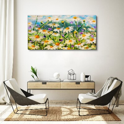 Schilderij op doek Een bloemenparadijs in de zomerzon