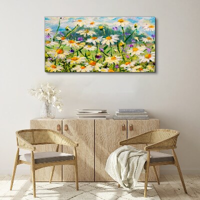 Schilderij op doek Een bloemenparadijs in de zomerzon