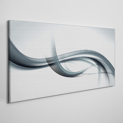 Schilderij op doek Golven in grijstinten