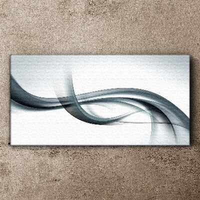 Schilderij op doek Golven in grijstinten