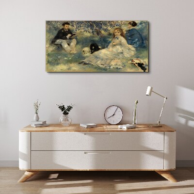 Canvas schilderij Zomerpicknick in het park