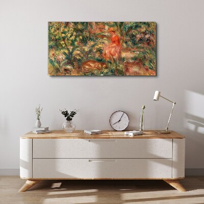 Schilderij op doek Een zomermiddag in de tuin