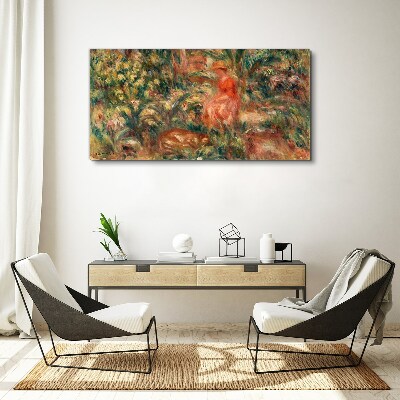 Schilderij op doek Een zomermiddag in de tuin