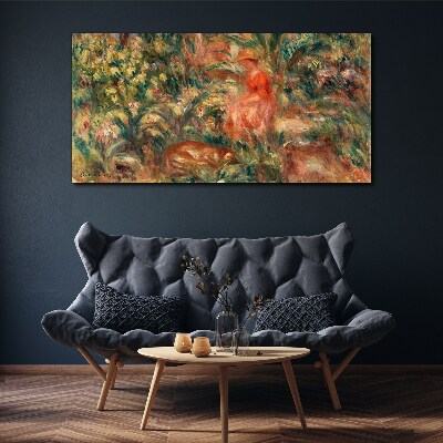 Schilderij op doek Een zomermiddag in de tuin