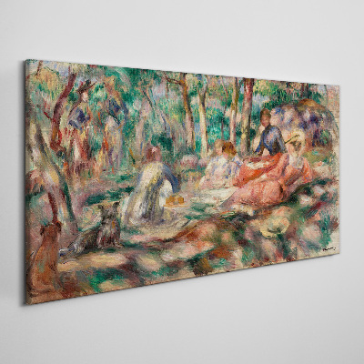 Schilderij op doek Een zomermiddag in het park