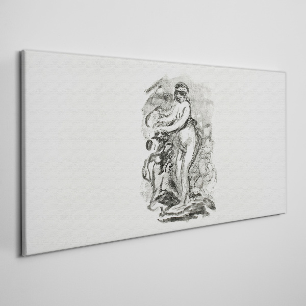 Foto op canvas Een figuur in beweging