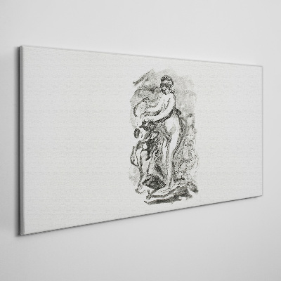 Foto op canvas Een figuur in beweging