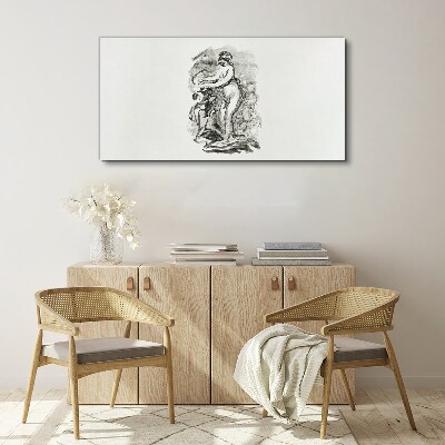 Foto op canvas Een figuur in beweging