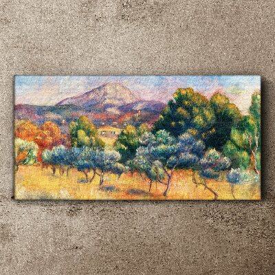 Canvas schilderij Kleurrijk berglandschap