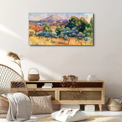 Canvas schilderij Kleurrijk berglandschap