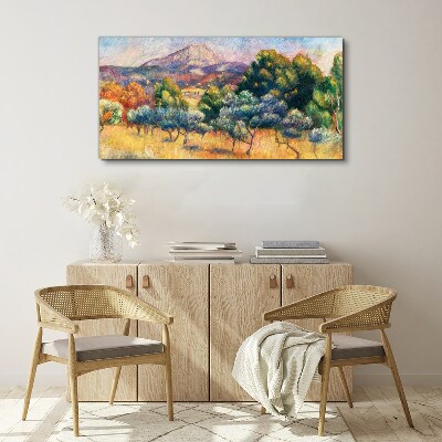 Canvas schilderij Kleurrijk berglandschap