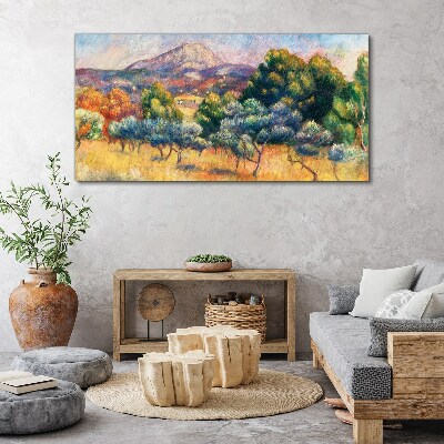 Canvas schilderij Kleurrijk berglandschap