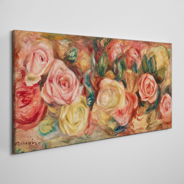 Canvas schilderij Bloemenboeket van rozen