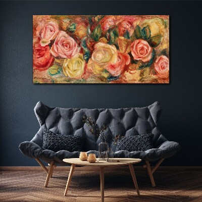 Canvas schilderij Bloemenboeket van rozen