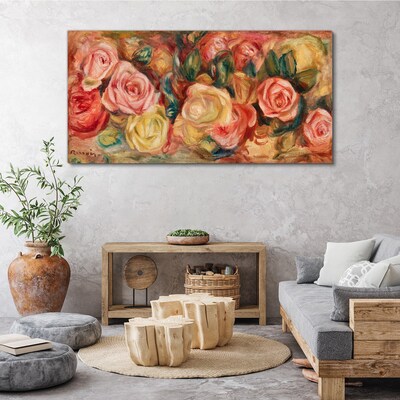 Canvas schilderij Bloemenboeket van rozen