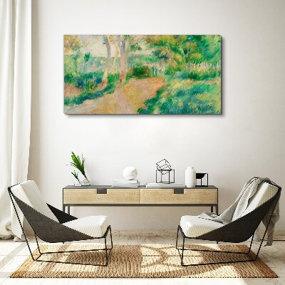 Foto op canvas Een zomerwandeling tussen de bomen