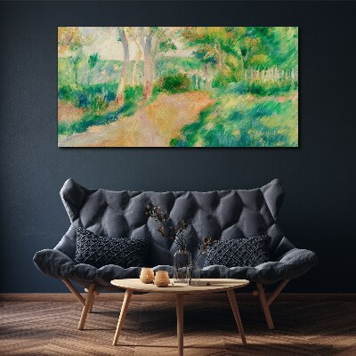 Foto op canvas Een zomerwandeling tussen de bomen