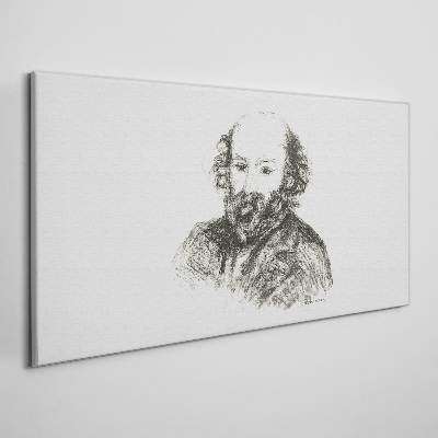 Canvas schilderij Portret van een man in klassieke stijl