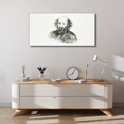 Canvas schilderij Portret van een man in klassieke stijl