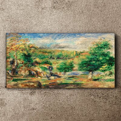 Canvas schilderij Zomerlandschap