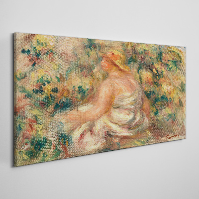 Schilderij op doek Een zomermoment in de tuin