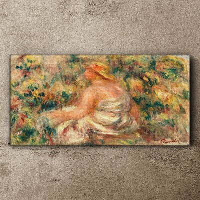 Schilderij op doek Een zomermoment in de tuin