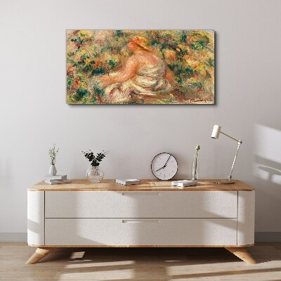 Schilderij op doek Een zomermoment in de tuin