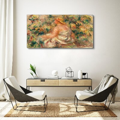 Schilderij op doek Een zomermoment in de tuin