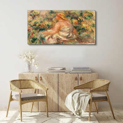 Schilderij op doek Een zomermoment in de tuin