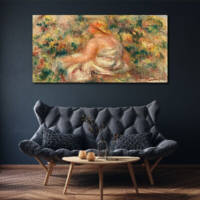 Schilderij op doek Een zomermoment in de tuin