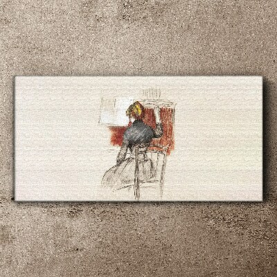 Canvas schilderij Muziek in stilte