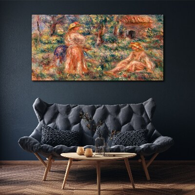 Canvas schilderij Een zomermiddag in de tuin