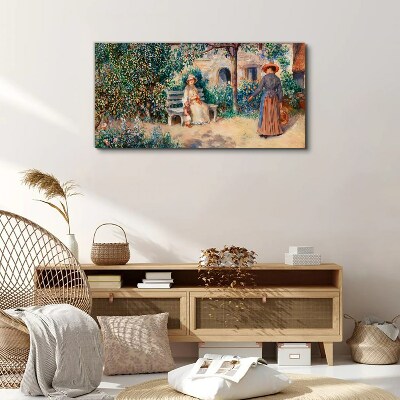 Foto op canvas Een zomermiddag in de tuin