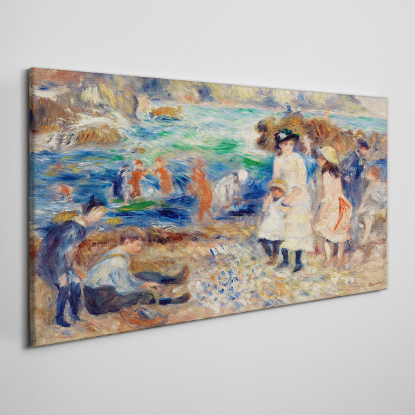 Schilderij op doek Een zomermiddag aan zee