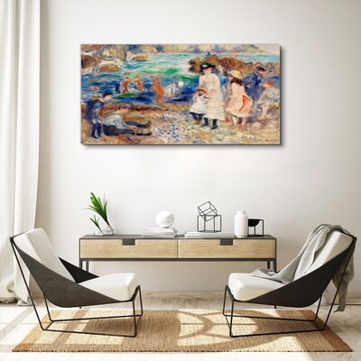 Schilderij op doek Een zomermiddag aan zee