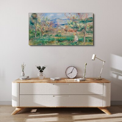 Foto op canvas Lentelandschap